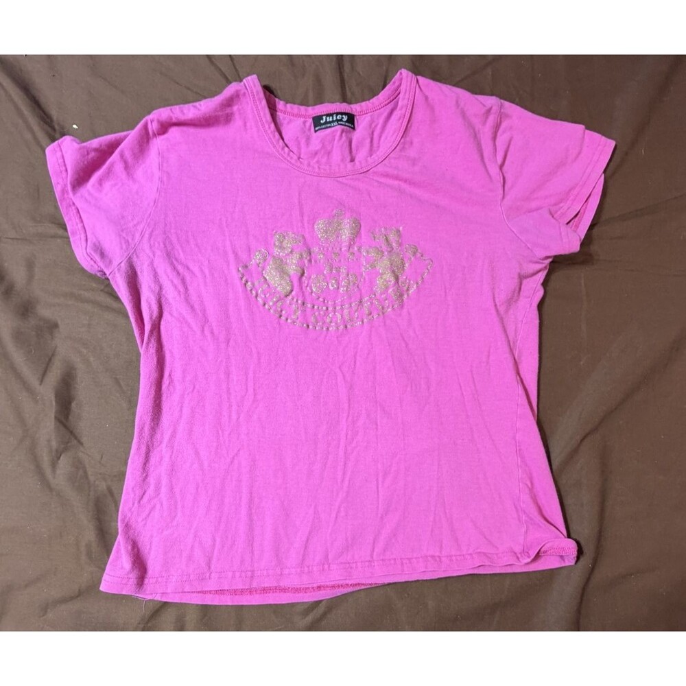 Juicy Slim T-shirt Women XXL Pink Logo
